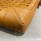 MCM MWSBSKM01 Shoulder Bag Cognac Visetos Canvas Gold Hardware