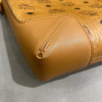 MCM MWSBSKM01 Shoulder Bag Cognac Visetos Canvas Gold Hardware