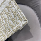 Dior Book Tote Bag Cream/Gold Dior Oblique Monogram Gold Hardware
