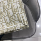 Dior Book Tote Bag Cream/Gold Dior Oblique Monogram Gold Hardware