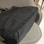 Prada Quilted Shoulder Bag Black Nylon Black Hardware