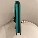 Bvlgari Serpenti Forever Shoulder Bag Deep Teal Leather Gold Hardware
