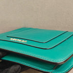 Bvlgari Serpenti Forever Shoulder Bag Deep Teal Leather Gold Hardware