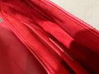 Louis Vuitton New Wave Shoulder Bag Red Quilted Leather Silver Hardware