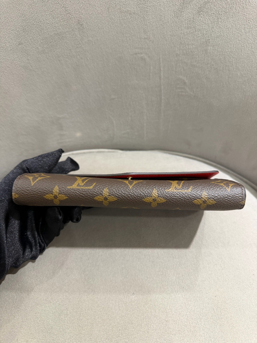 Louis Vuitton Sarah Wallet Monogram Canvas Gold Hardware