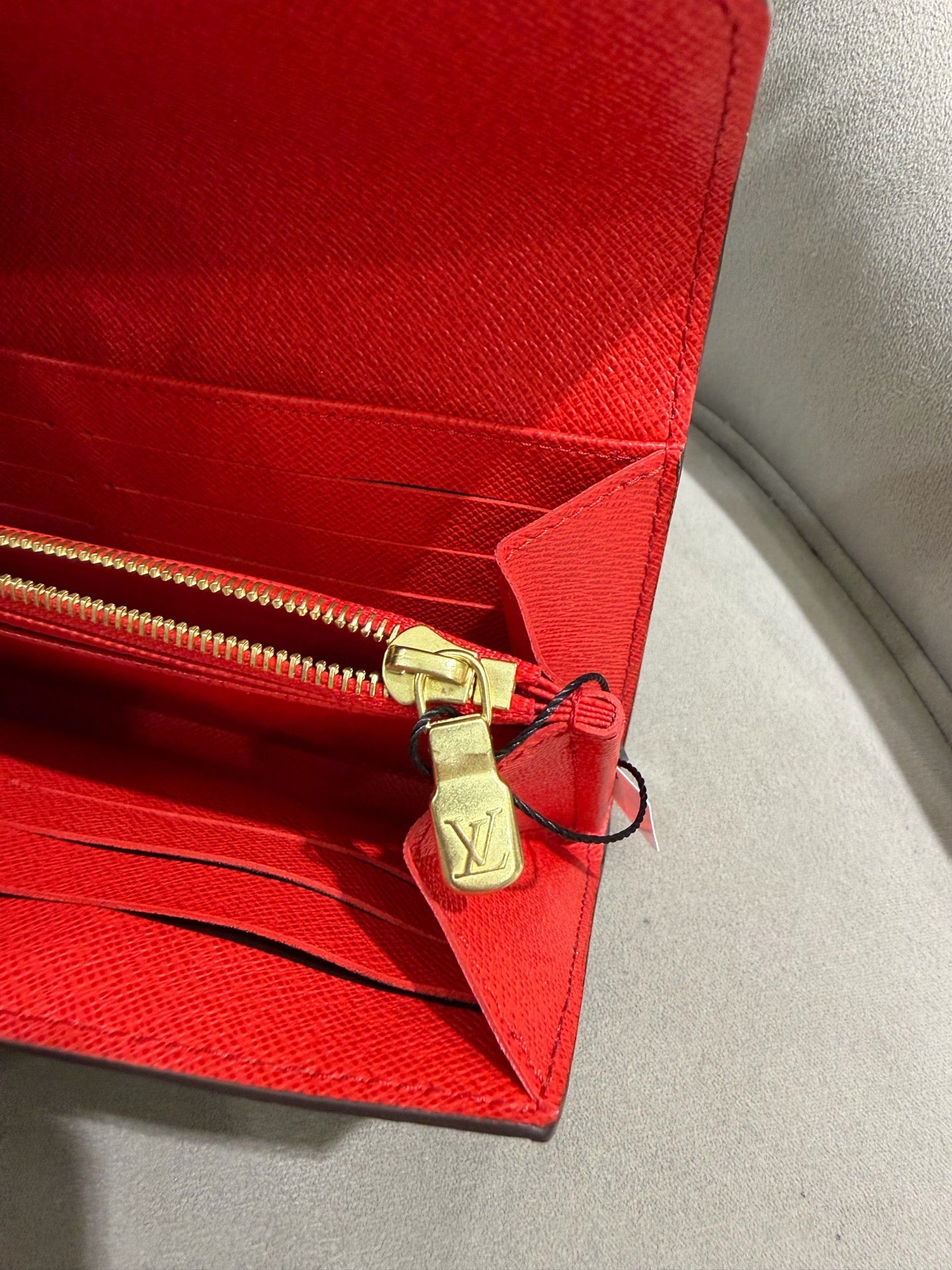 Louis Vuitton Sarah Wallet Monogram Canvas Gold Hardware