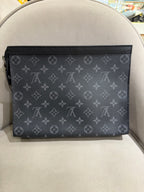 Louis Vuitton Toiletry Pouch Monogram Eclipse Canvas Silver Hardware
