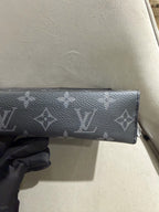 Louis Vuitton Toiletry Pouch Monogram Eclipse Canvas Silver Hardware