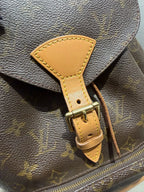 Louis Vuitton Montsouris Backpack Monogram Canvas Gold Hardware