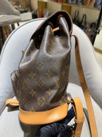 Louis Vuitton Montsouris Backpack Monogram Canvas Gold Hardware