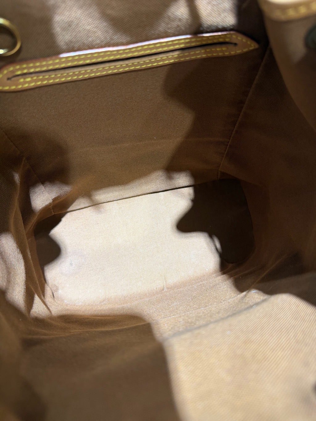 Louis Vuitton Montsouris Backpack Monogram Canvas Gold Hardware