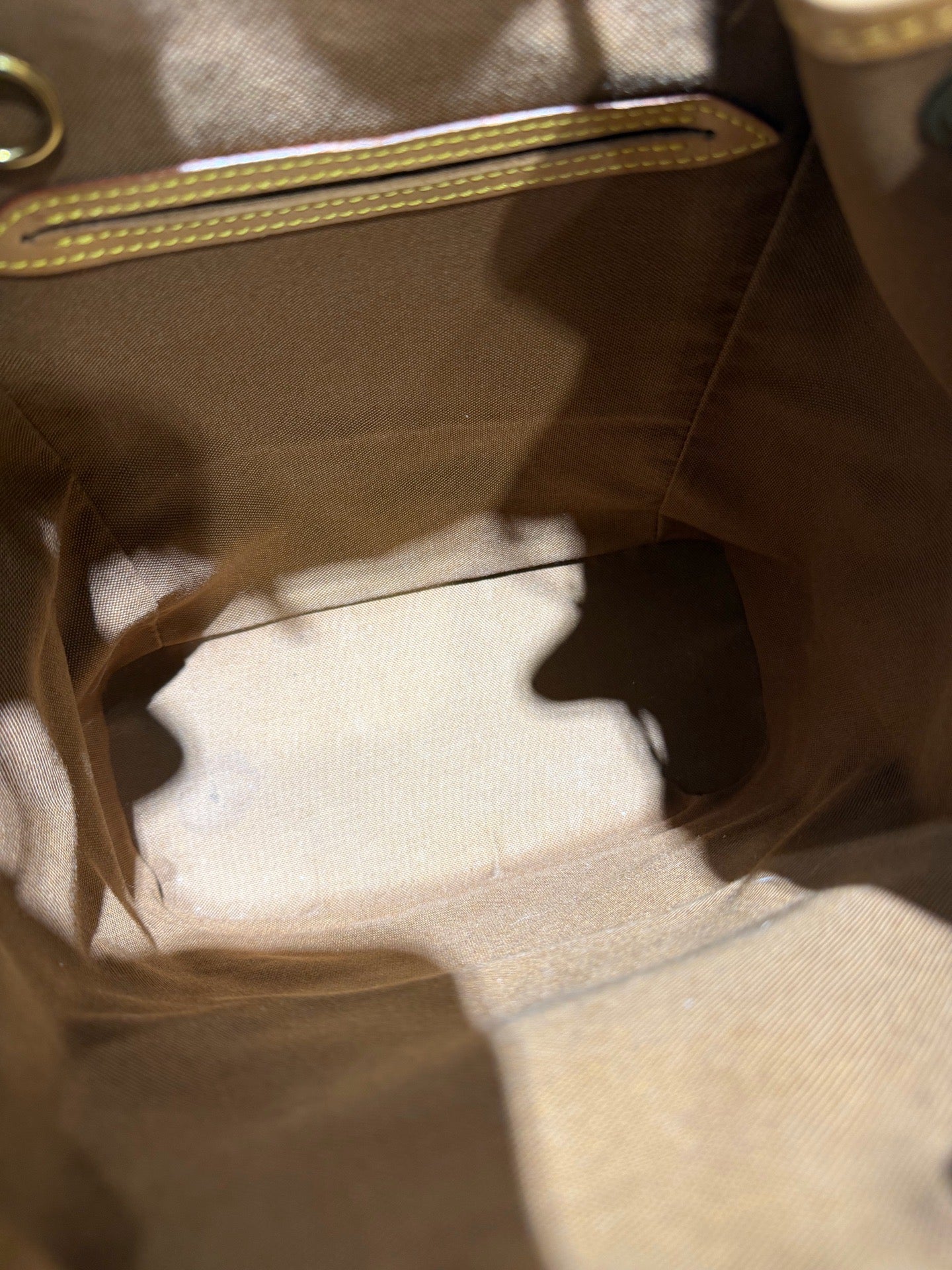 Louis Vuitton Montsouris Backpack Monogram Canvas Gold Hardware