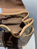Louis Vuitton Montsouris Backpack Monogram Canvas Gold Hardware