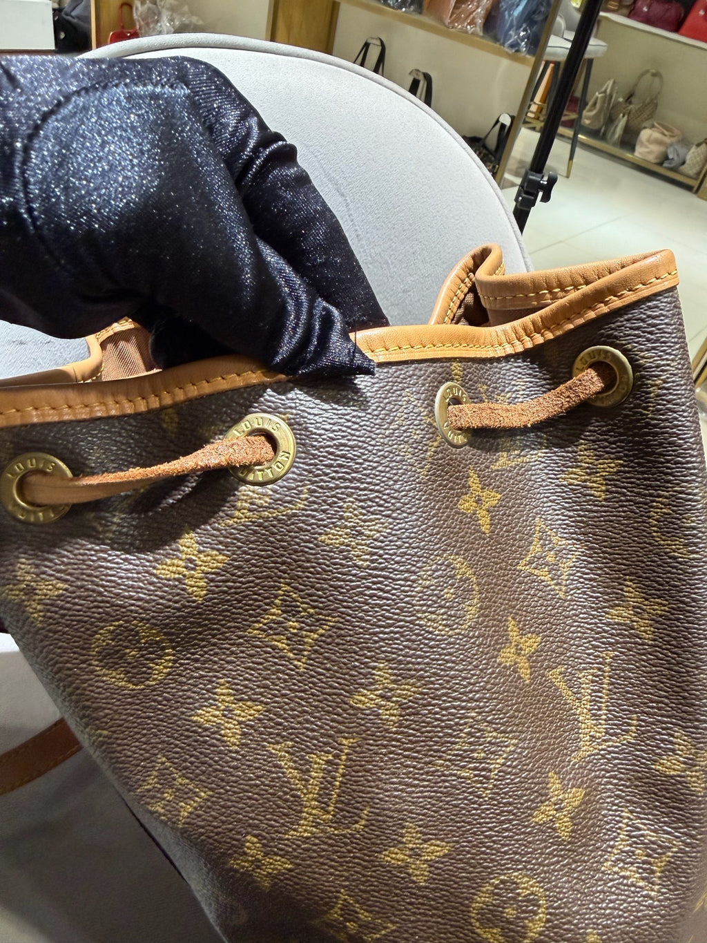 Louis Vuitton Montsouris Backpack Monogram Canvas Gold Hardware
