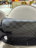 Louis Vuitton District Messenger Bag Damier Graphite Silver Hardware