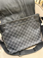 Louis Vuitton District Messenger Bag Damier Graphite Silver Hardware