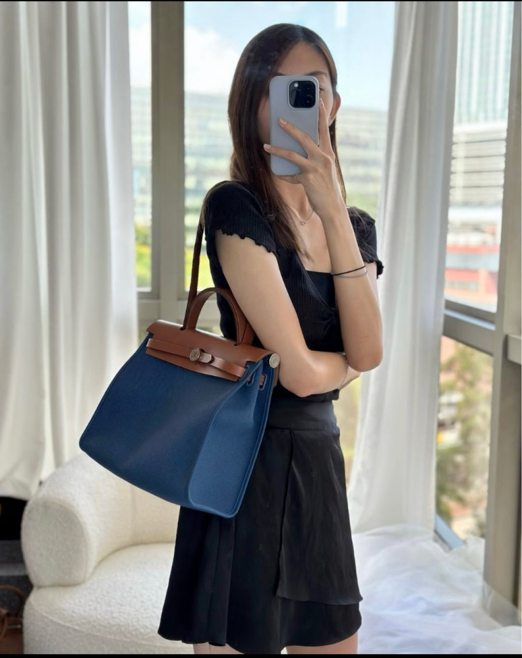 HERMÈS Herbag 31 | Canvas & Leather | Silver Hardware