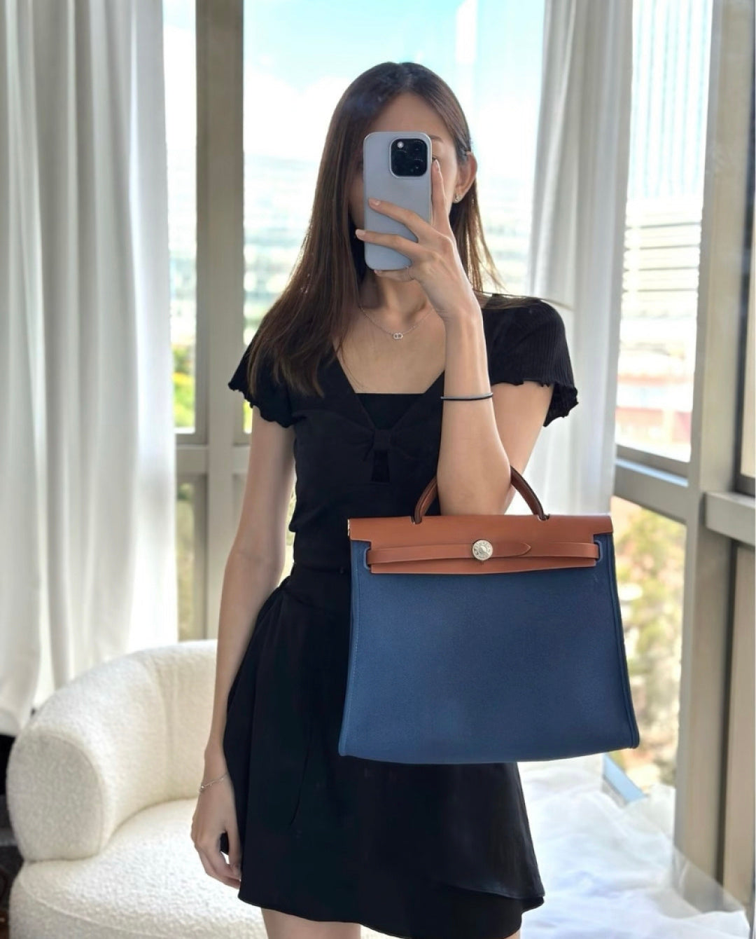 HERMÈS Herbag 31 | Canvas & Leather | Silver Hardware