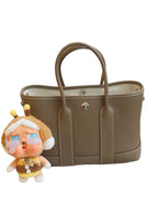 Hermès Garden Party Tote Handbag in Etoupe Togo Leather with Silver Hardware