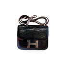 HERMÈS Constance 19 | Crocodile Leather | Deep Sea Blue