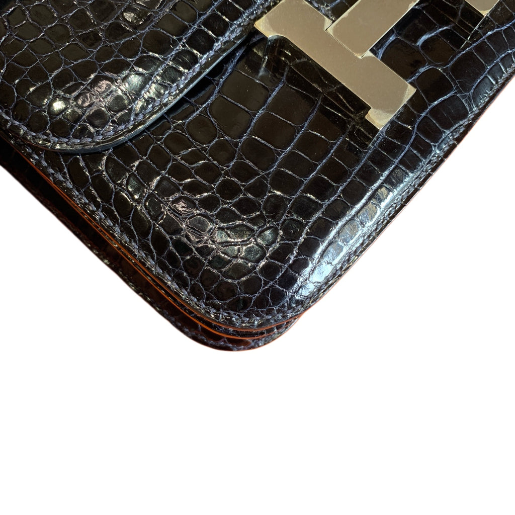 HERMÈS Constance 19 | Crocodile Leather | Deep Sea Blue