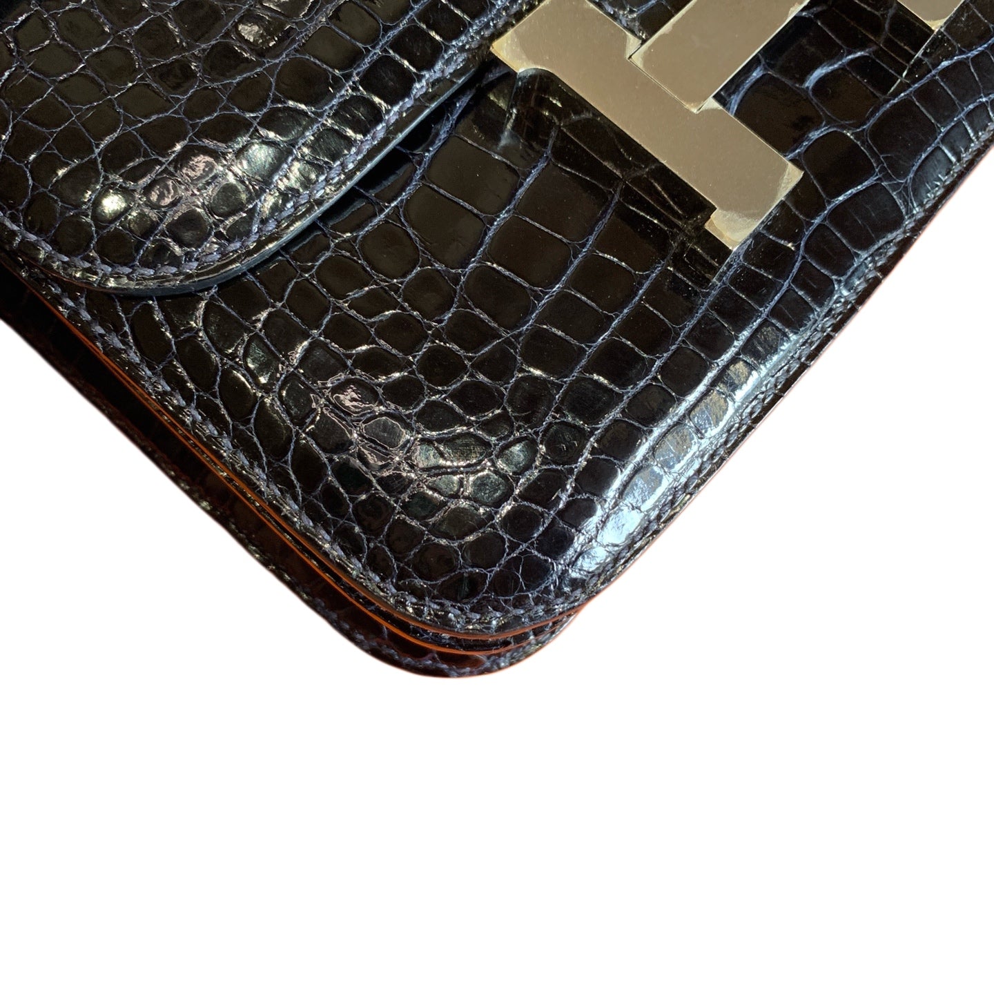 HERMÈS Constance 19 | Crocodile Leather | Deep Sea Blue