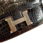 HERMÈS Constance 19 | Crocodile Leather | Deep Sea Blue