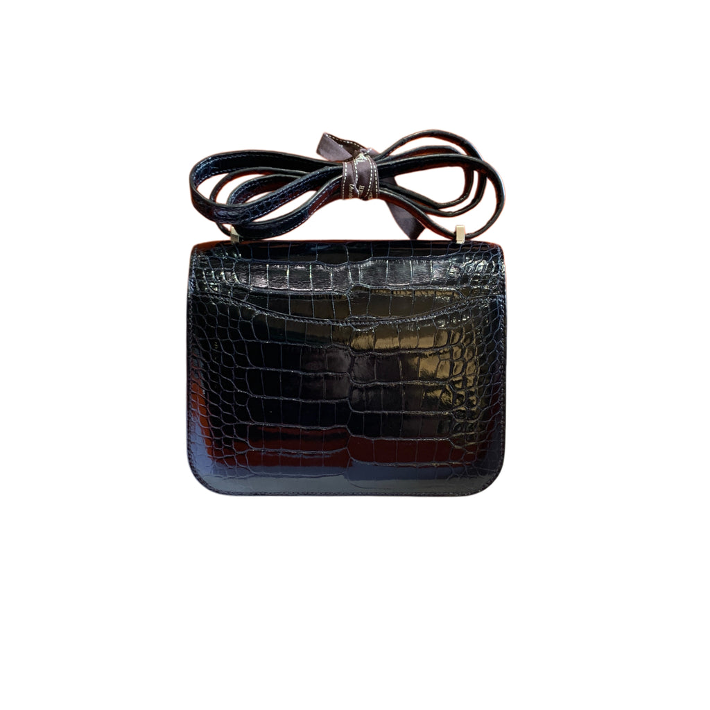 HERMÈS Constance 19 | Crocodile Leather | Deep Sea Blue