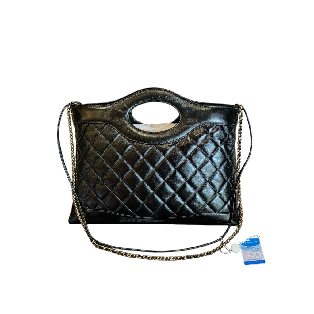 CHANEL Medium Bag | Lambskin & Waxed Leather | Pre-owned