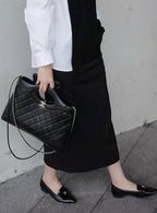 CHANEL Medium Bag | Lambskin & Waxed Leather | Pre-owned