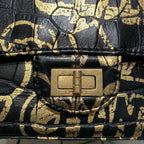 CHANEL 2.55 Egypt Collection | Crocodile-Embossed Graffiti | Pre-owned