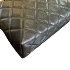 CHANEL Clutch with Chain | Pebbled Patent Calfskin | Gold Hardware