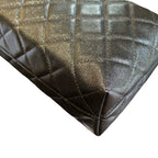 CHANEL Clutch with Chain | Pebbled Patent Calfskin | Gold Hardware