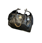 CHANEL 25 Small Handbag | Glossy Pebbled Calfskin | Dual-Tone Hardware