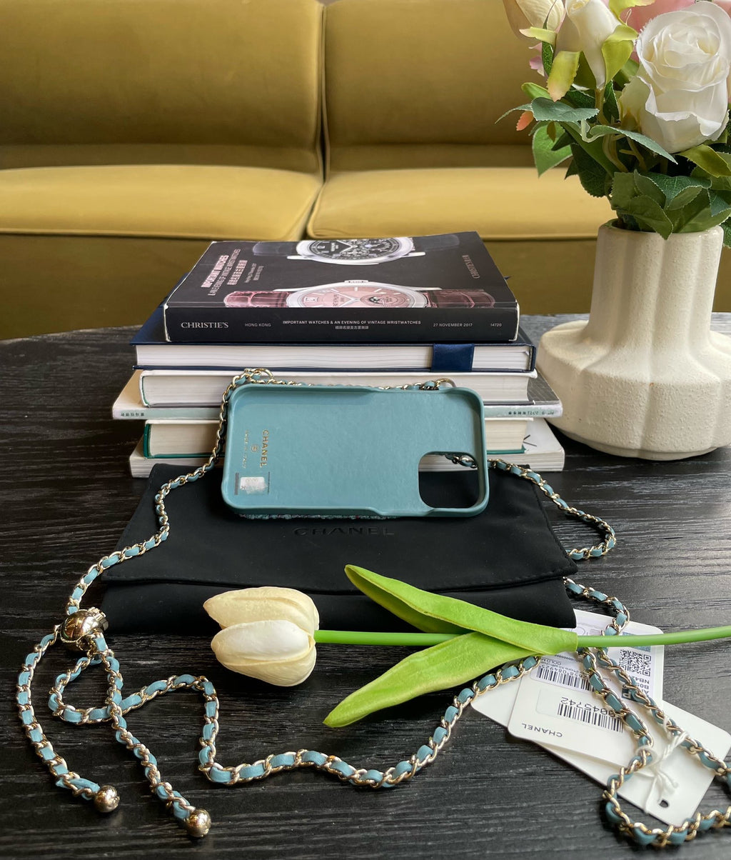 CHANEL iPhone 12 Pro Case | Gold Flake | Laser-Etched
