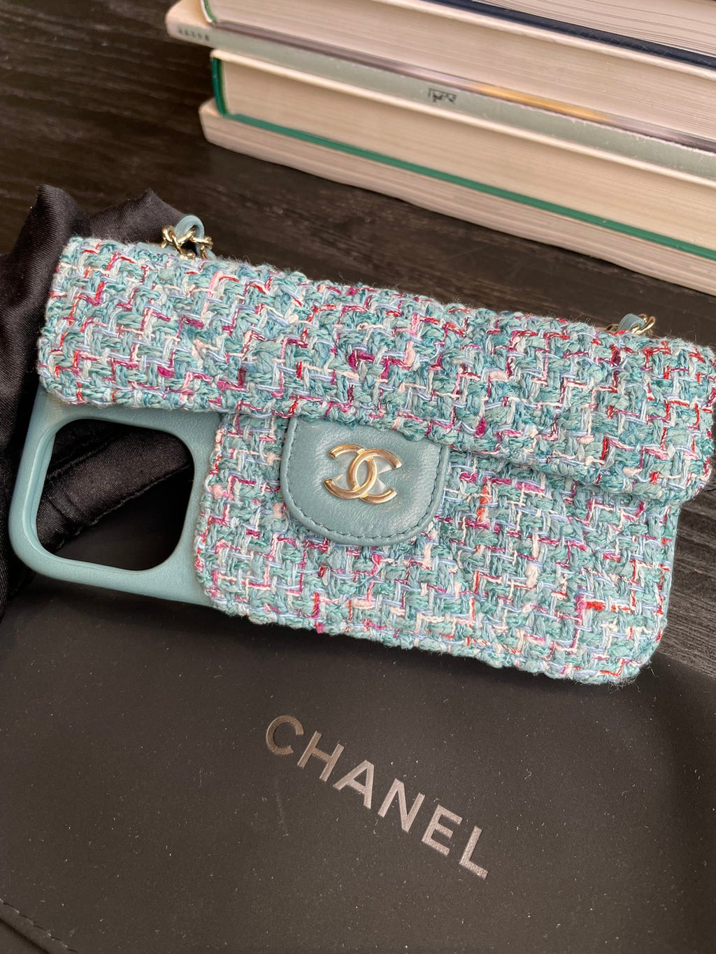 CHANEL iPhone 12 Pro Case | Gold Flake | Laser-Etched
