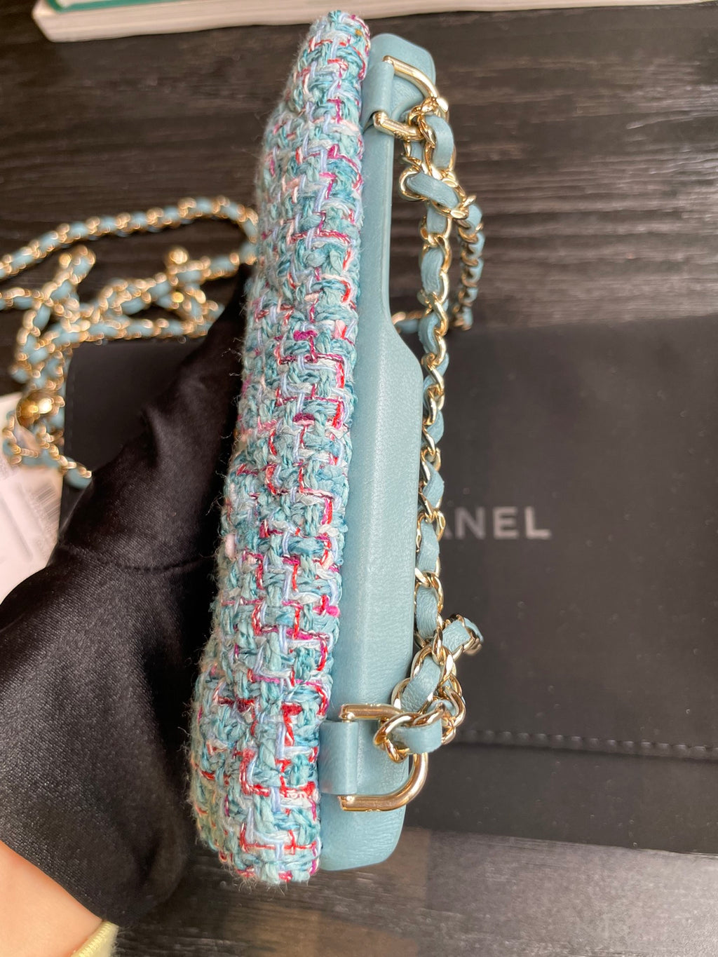 CHANEL iPhone 12 Pro Case | Gold Flake | Laser-Etched