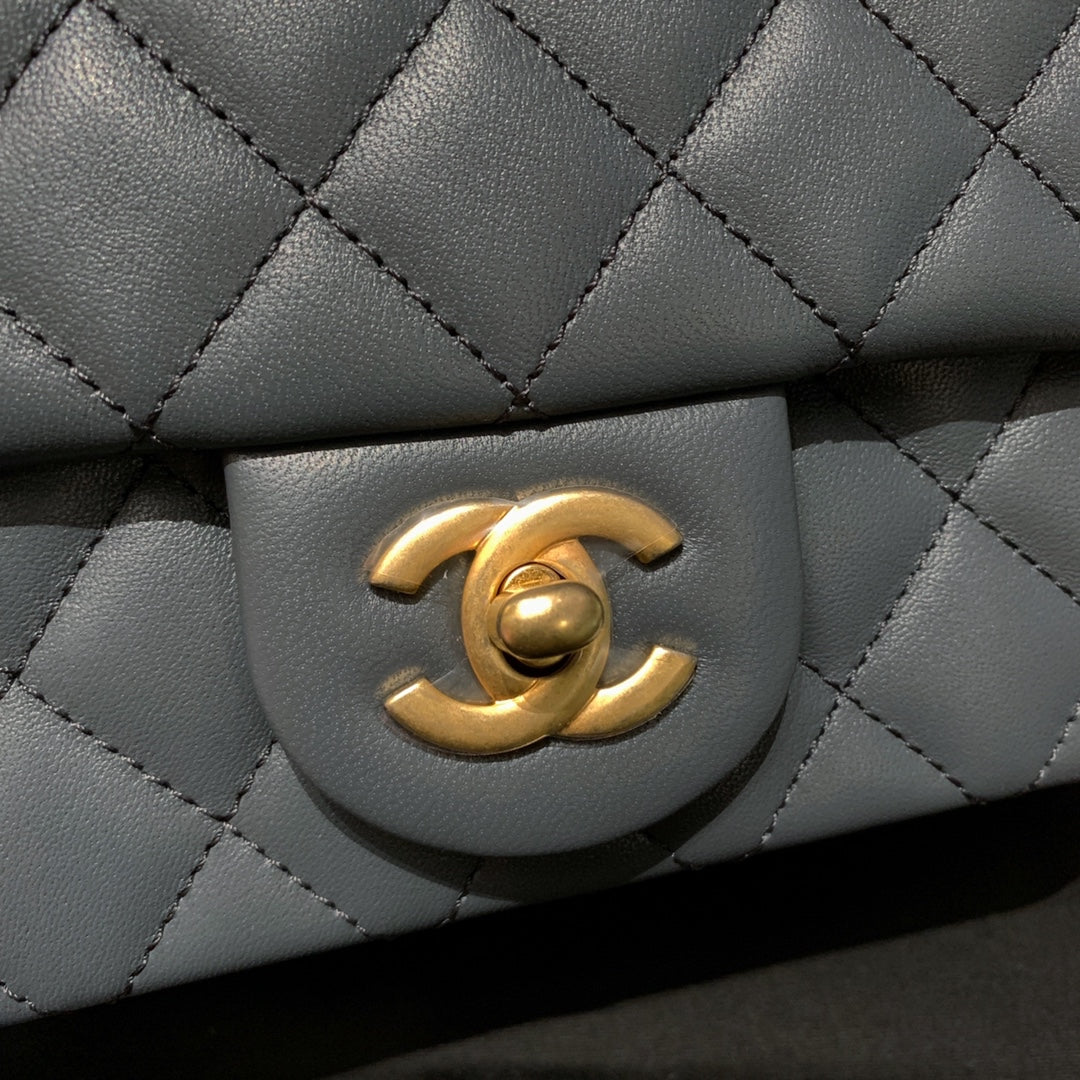 CHANEL 23K Gold Ball Chunky Bag | Dark Grey | Brand New