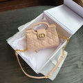 Dior Lady Dior Mini Handbag Pale Pink Quilted Leather Gold Hardware