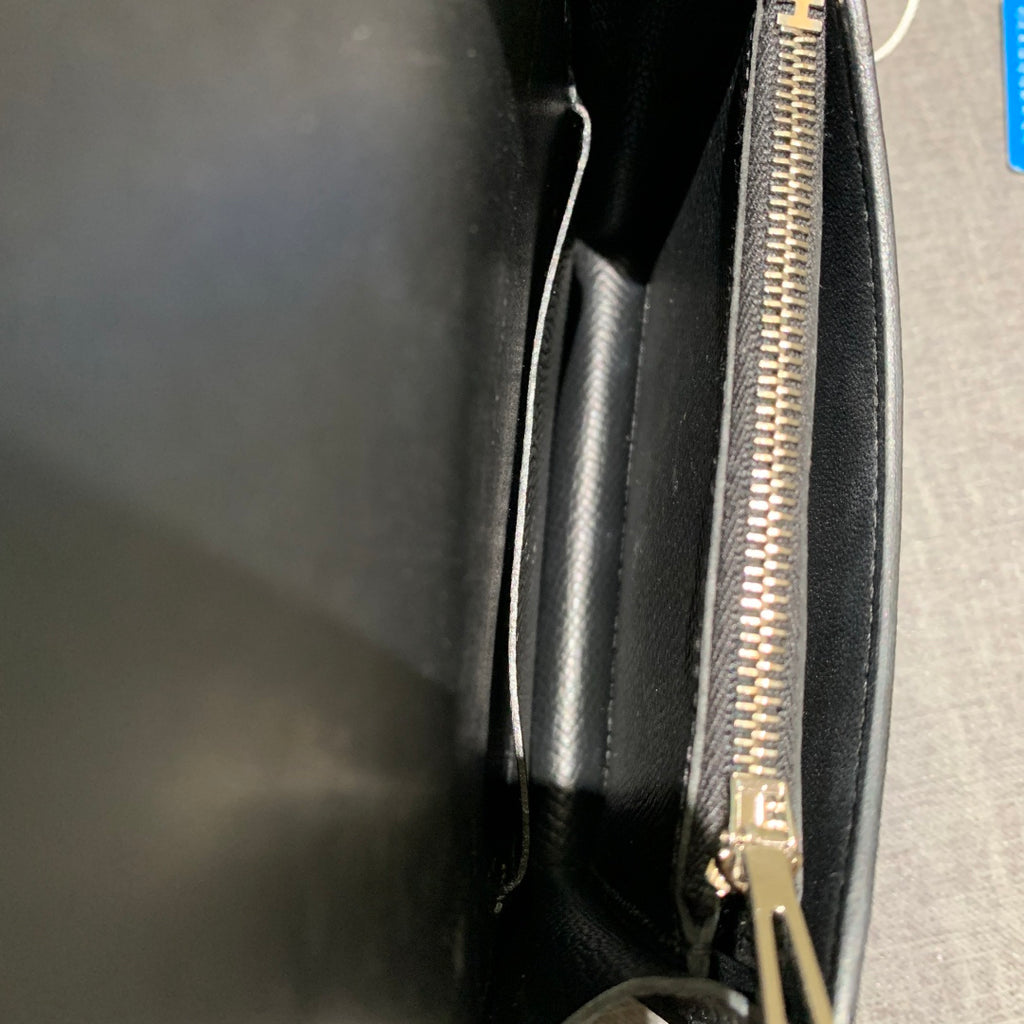 HERMÈS Constance Slim Wallet | Black Epsom | Silver Hardware