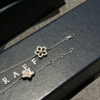 Graff Butterfly Bracelet White Gold Diamonds Silver Hardware