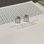 Van Cleef & Arpels Vintage Alhambra Earrings White Mother-of-Pearl 18K White Gold