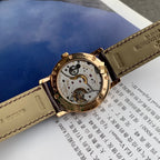 Vacheron Constantin Patrimony Watch Gold Case Brown Leather