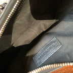 Balenciaga Le Cagole Shoulder Bag Black Distressed Leather Silver Hardware
