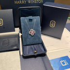 Harry Winston Forget-Me-Not Necklace Pink Sapphires and Diamonds White Gold