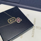 Harry Winston Forget-Me-Not Necklace Pink Sapphires and Diamonds White Gold