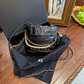 Chanel 22 Mini Bag Black Quilted Leather Gold Hardware