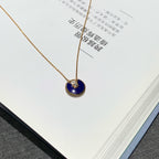 Cartier Amulette de Cartier Necklace Mini Lapis Lazuli Diamond Yellow Gold