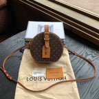 Louis Vuitton Petite Boite Chapeau Monogram Canvas Gold Hardware