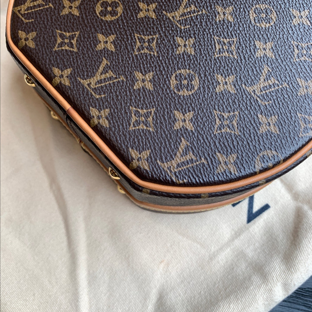 Louis Vuitton Petite Boite Chapeau Monogram Canvas Gold Hardware